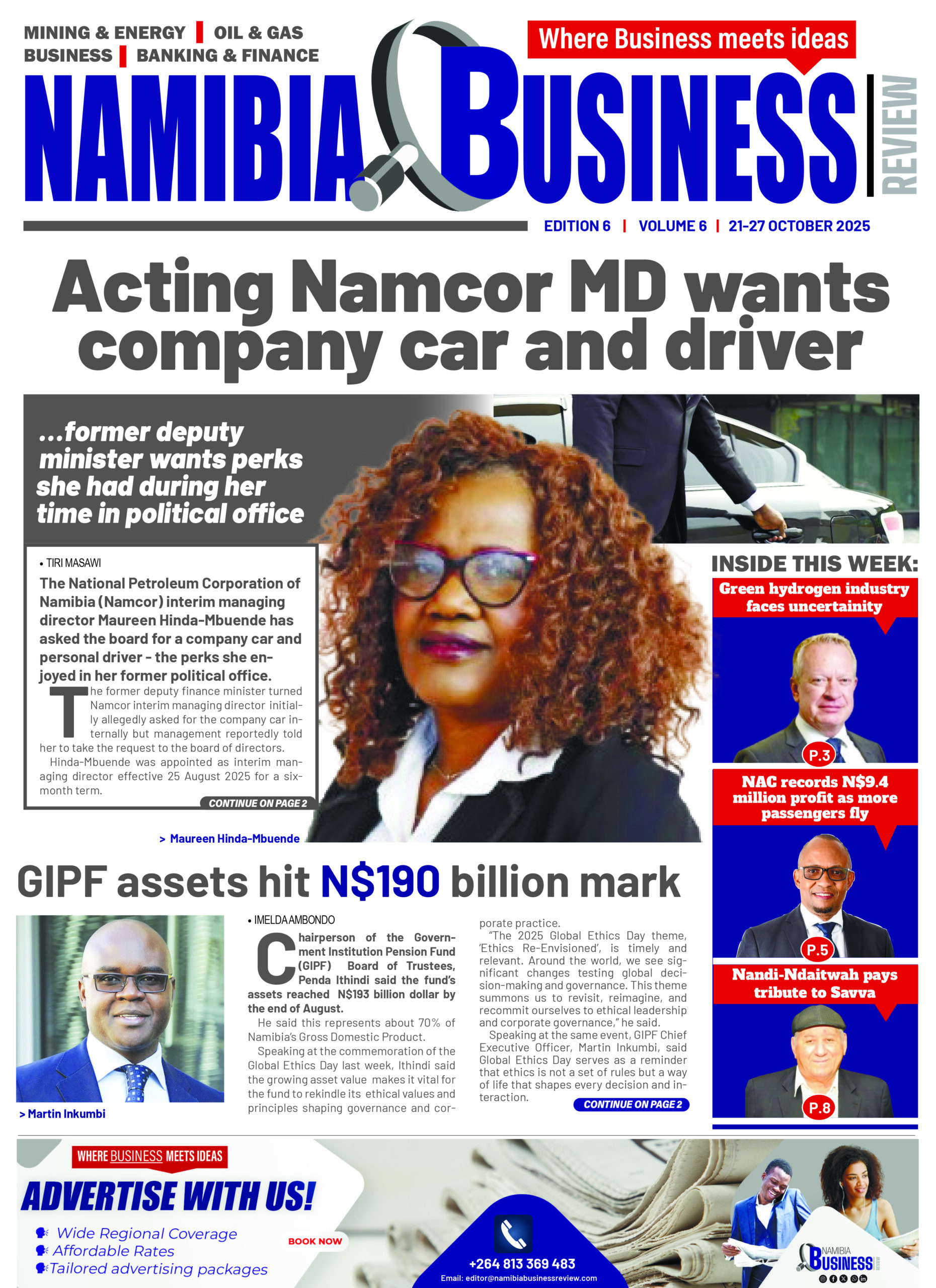 NAMIBIA BUSINESS REVIEW EDITION 22 – 27 OCTOBER 2025
