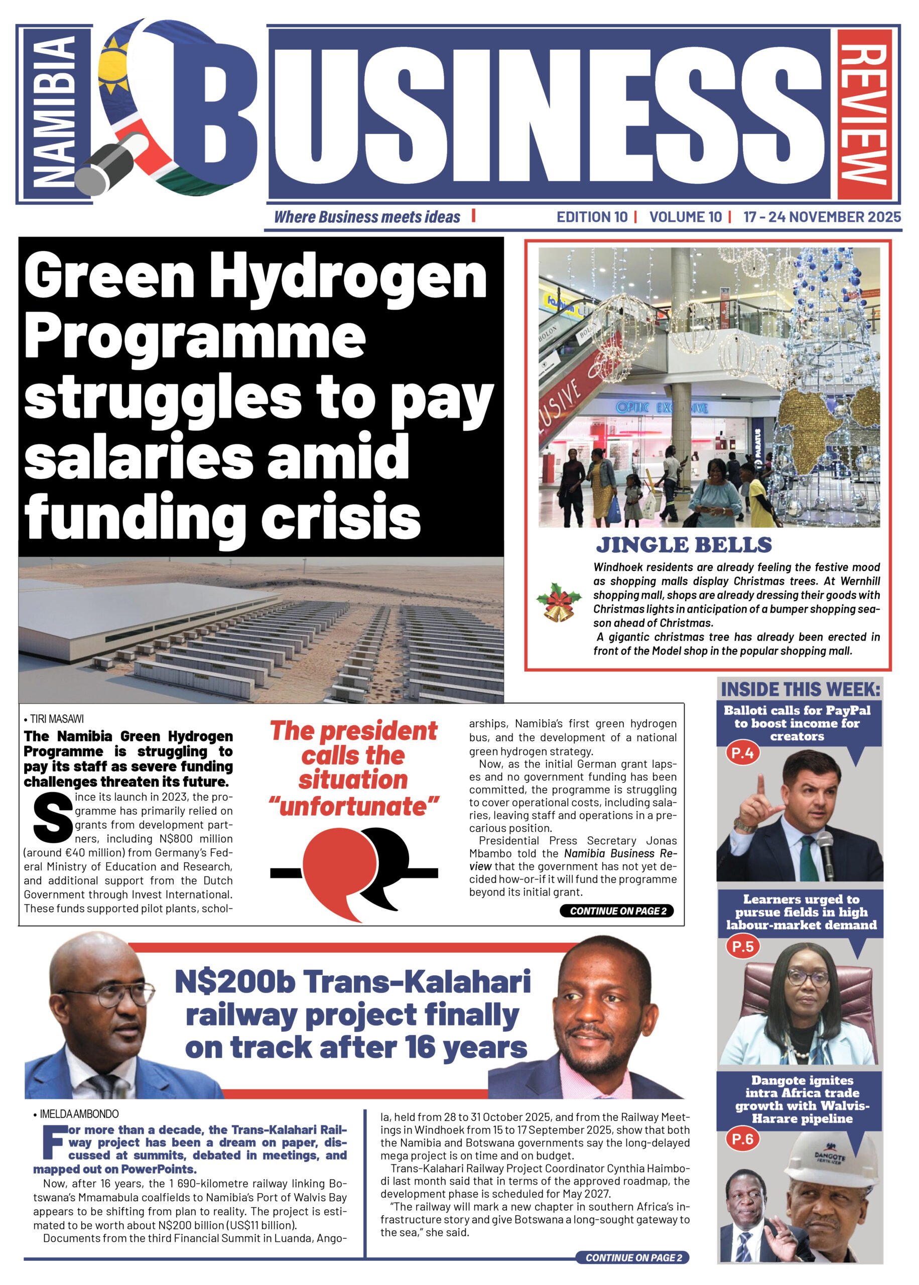 NAMIBIA BUSINESS REVIEW EDITION 17-24 NOVEMBER 2025