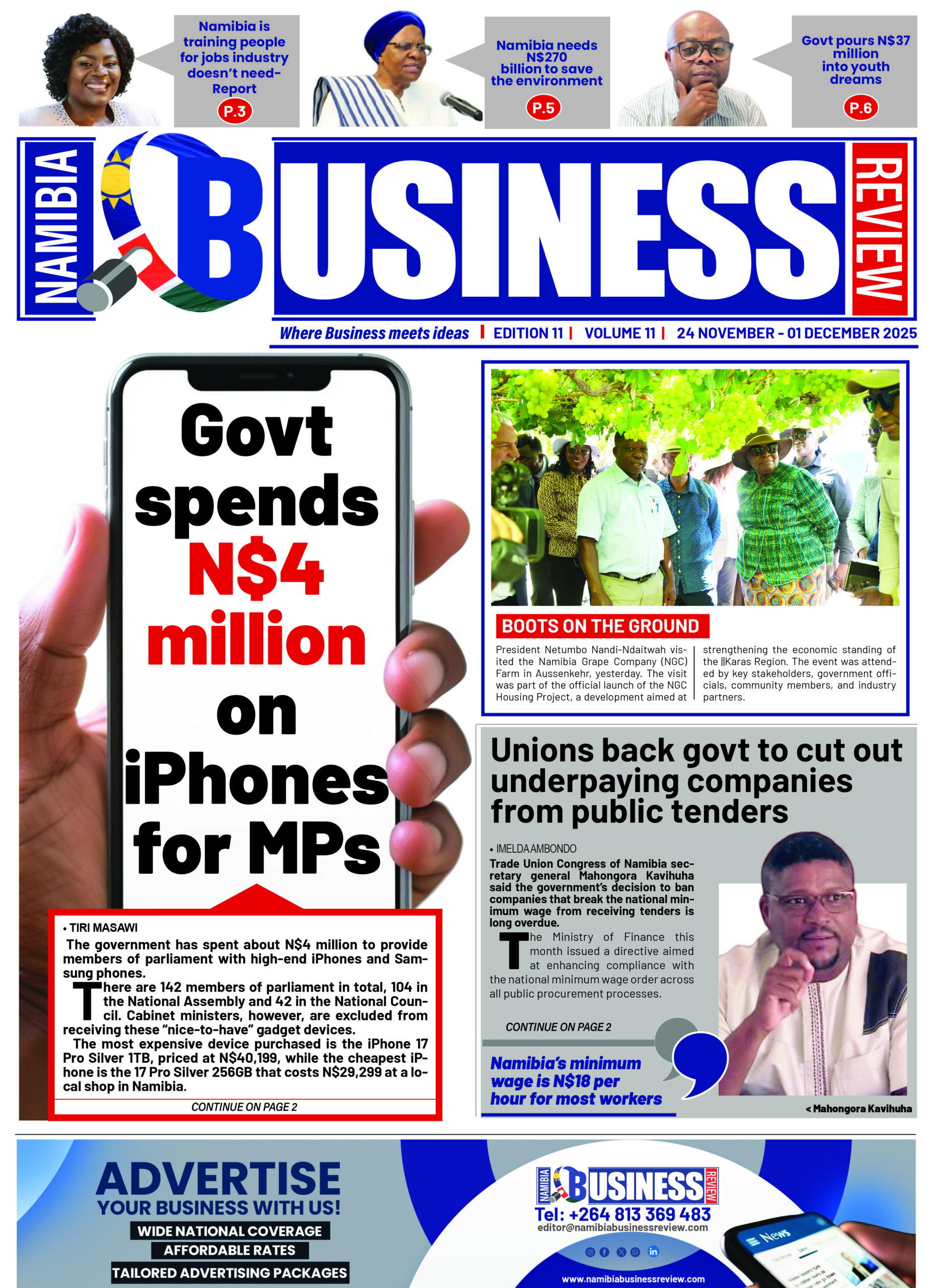 NAMIBIA BUSINESS REVIEW EDITION 24 NOVEMBER – 01 DEC 2025