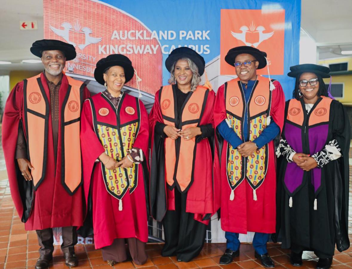 Geingos shares plans to study for a doctorate after being honoured by University of Johannesburg Geingos shares plans to study for a doctorate after being honoured by University of Johannesburg