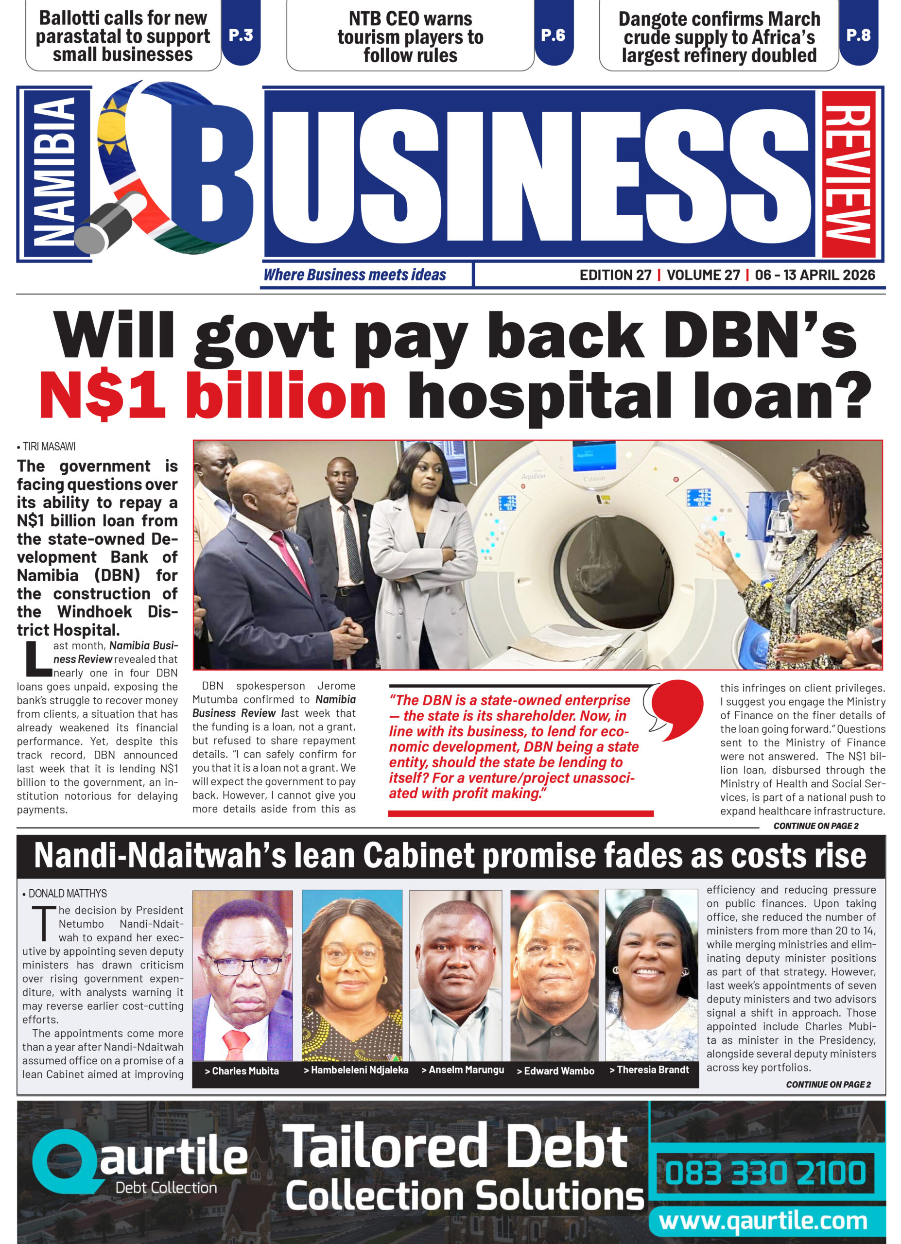 NAMIBIA BUSINESS REVIEE 06-13 APRIL 2026