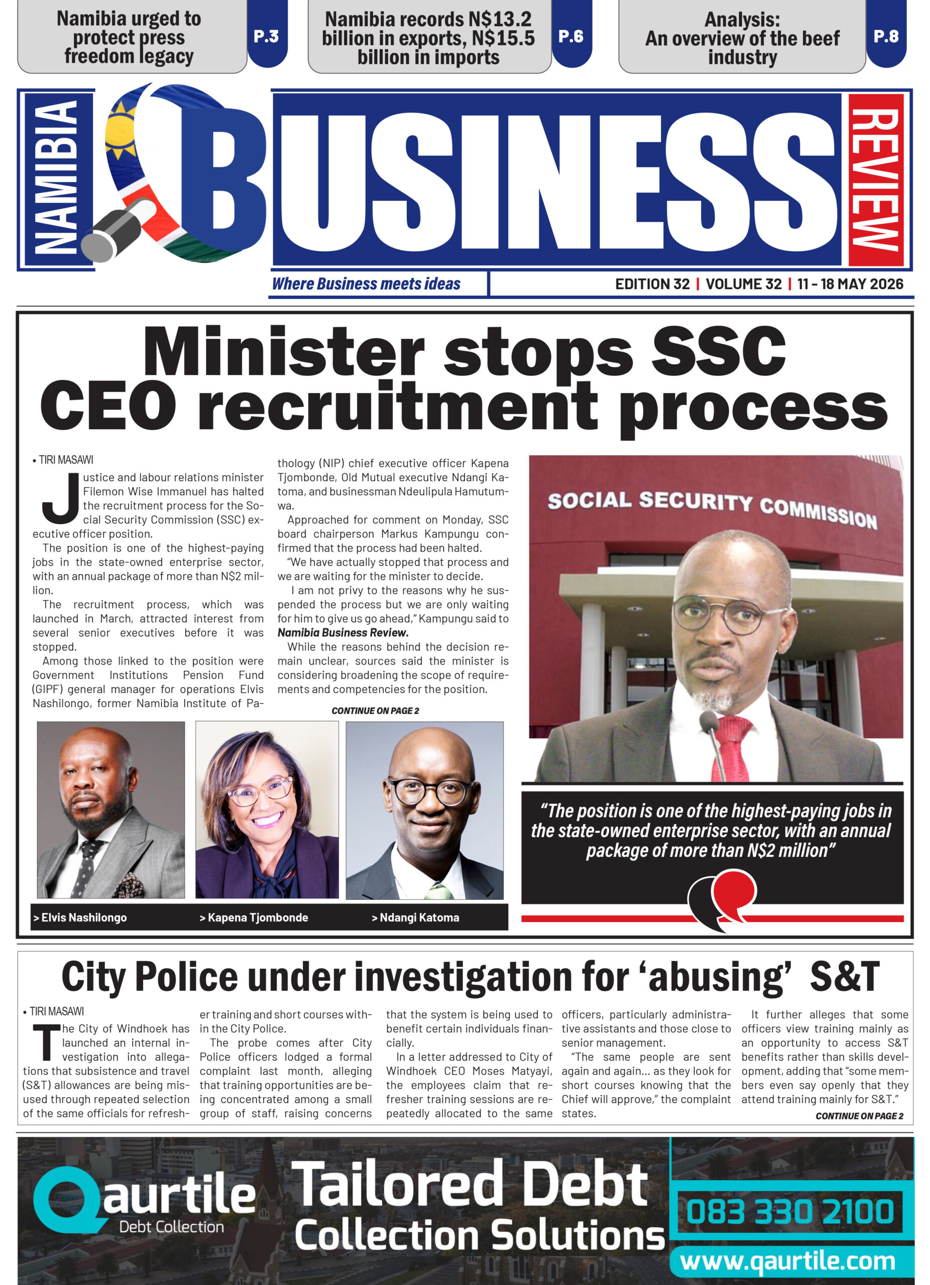 NAMIBIA BUSINESS REVIEW 11-18 MAY 2026