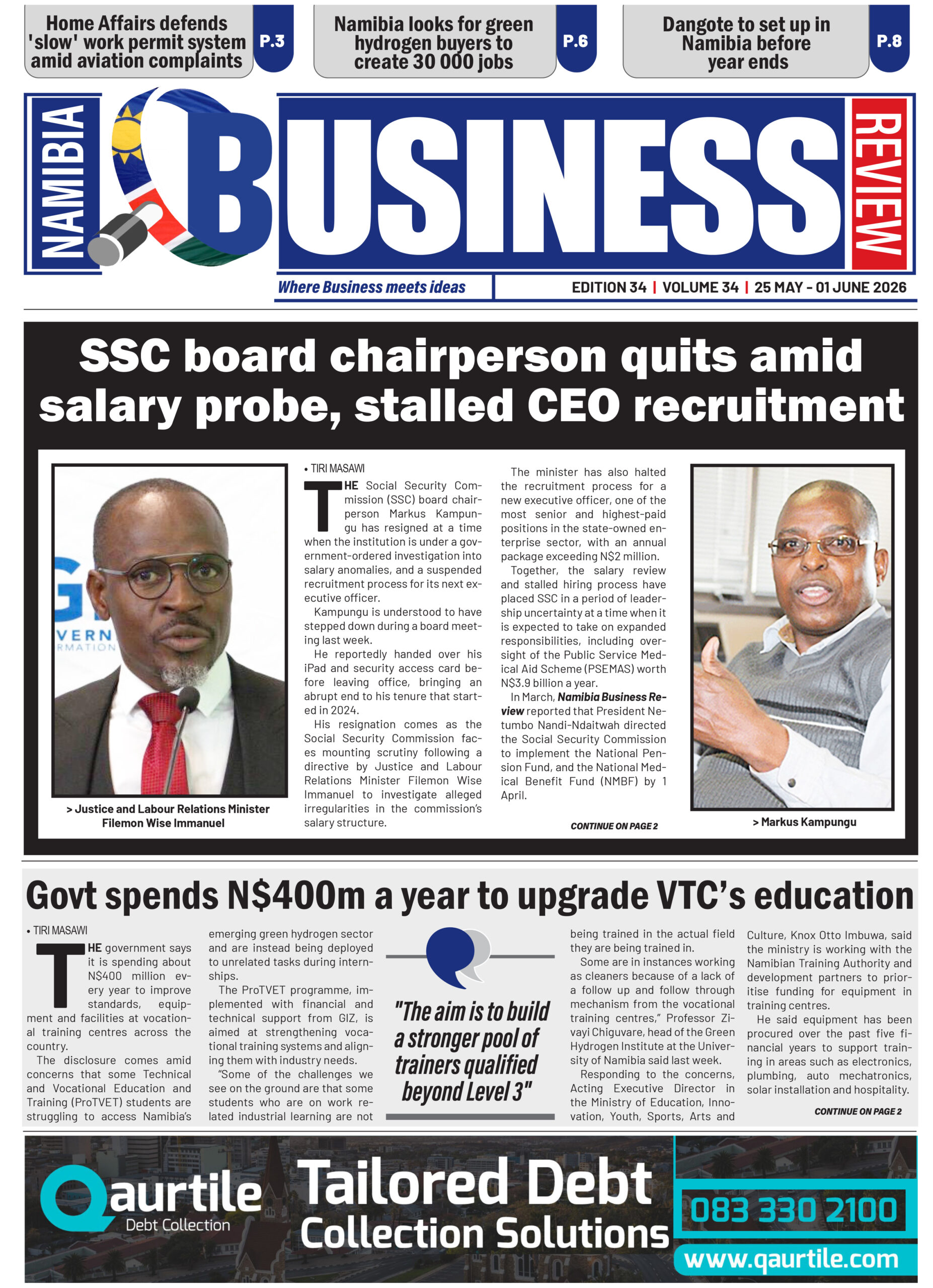 NAMIBIA BUSINESS REVIEW 25 MAY – 01 JUNE 2026