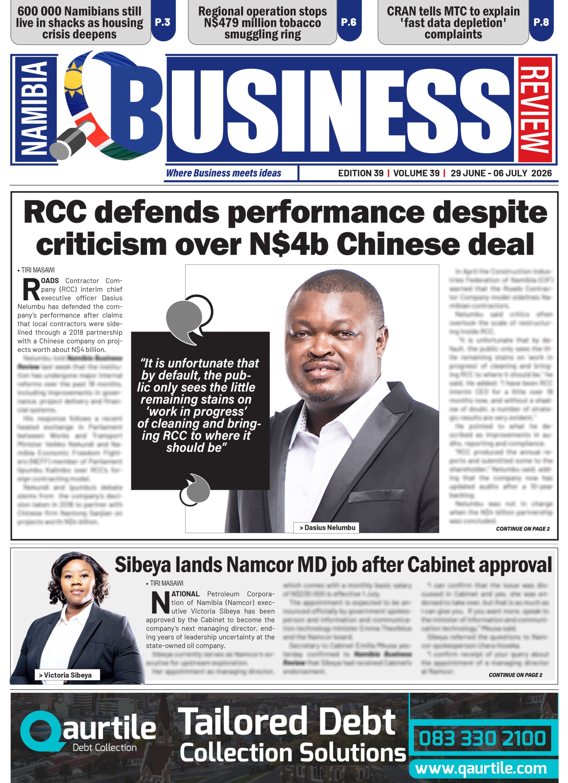 NAMIBIA BUSINESS REVIEW 29 JUNE – 06 JULY 2026