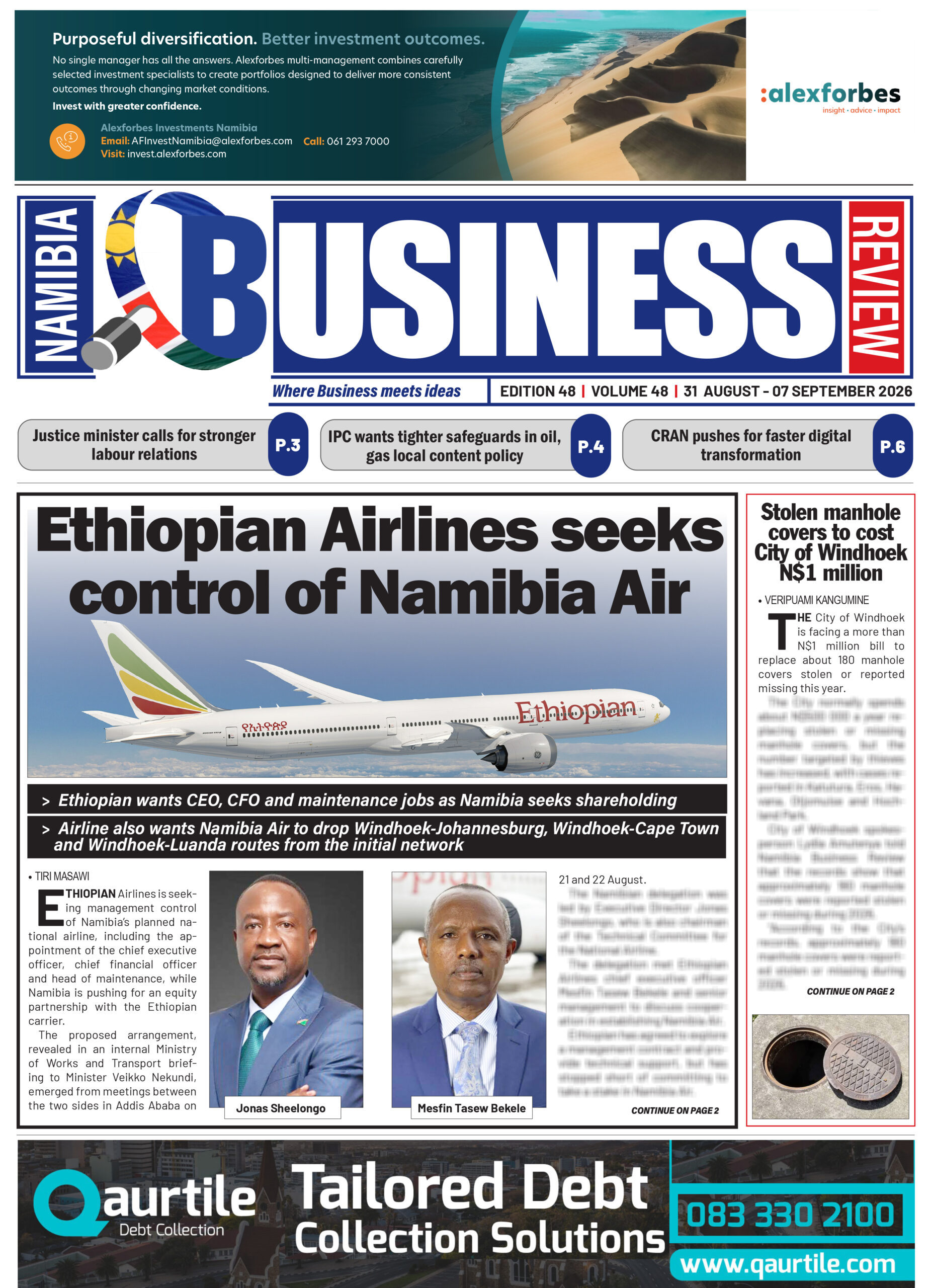 NAMIBIA BUSINESS REVIEW 31 AUGUST – 07 SEPTEMBER 2026