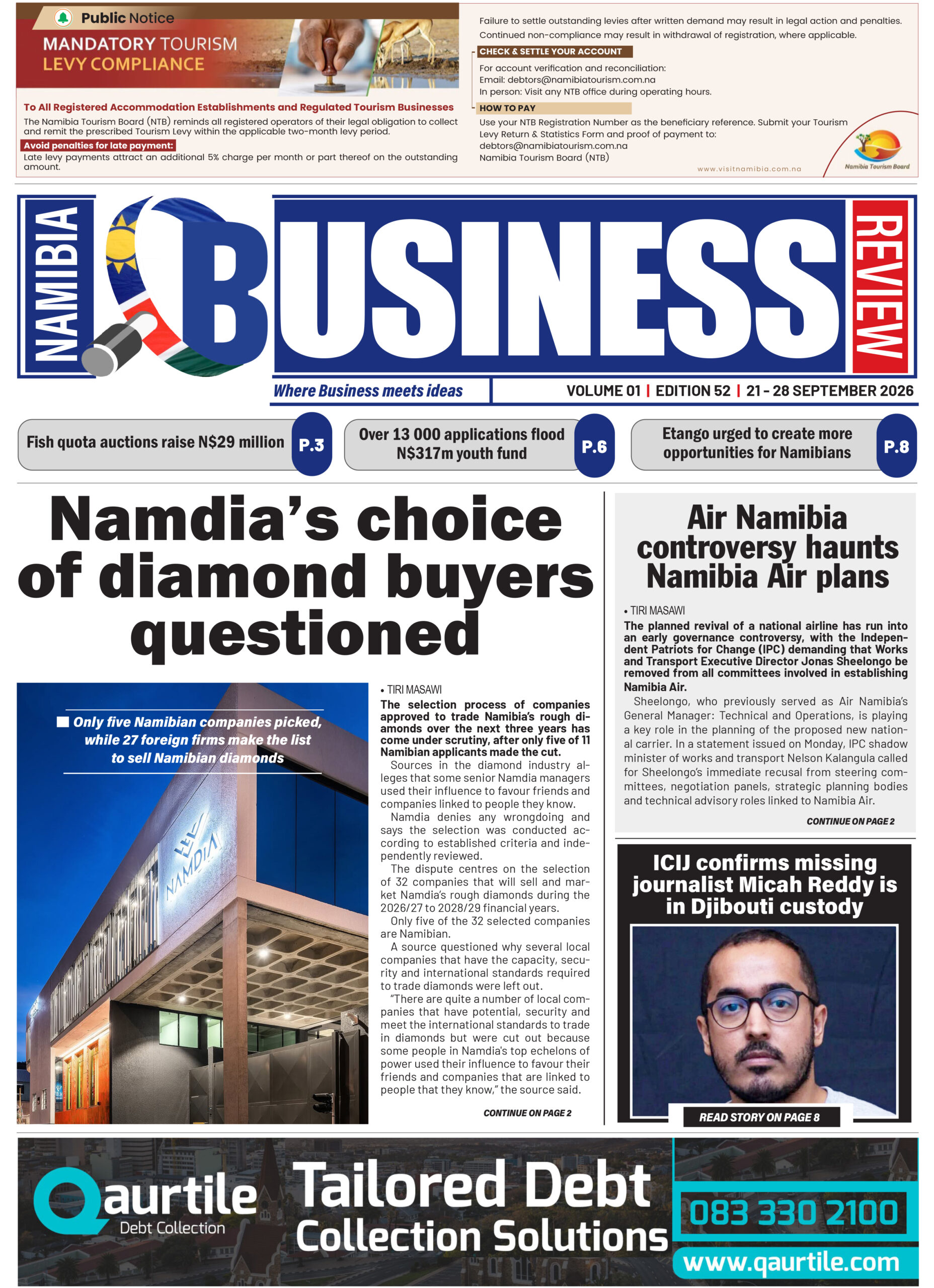 NAMIBIA BUSINESS REVIEW 21-28 SEPTEMBER 2026