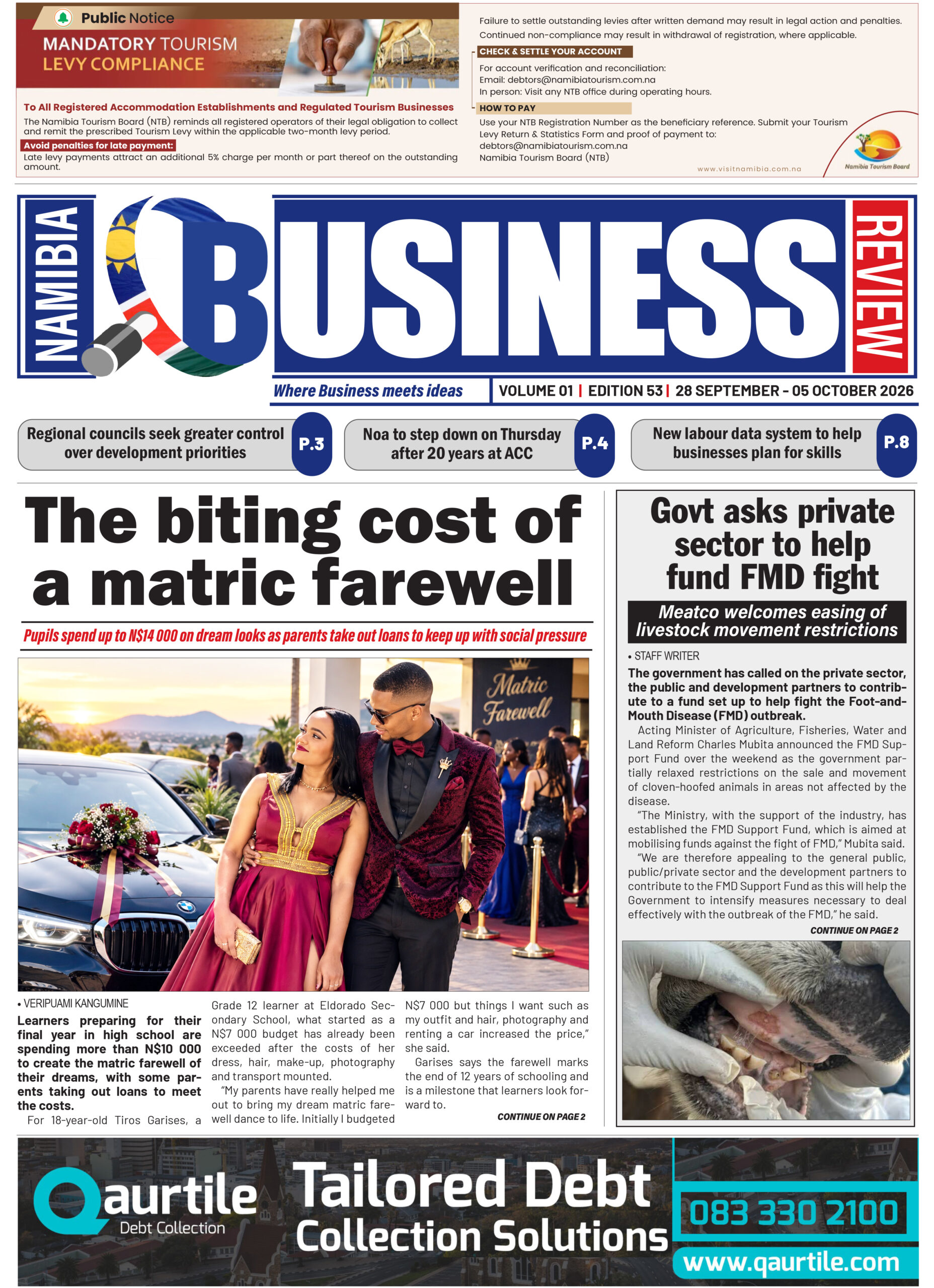 NAMIBIA BUSINESS REVIEW 28 SEPTEMBER – 05 OCTOBER 2026